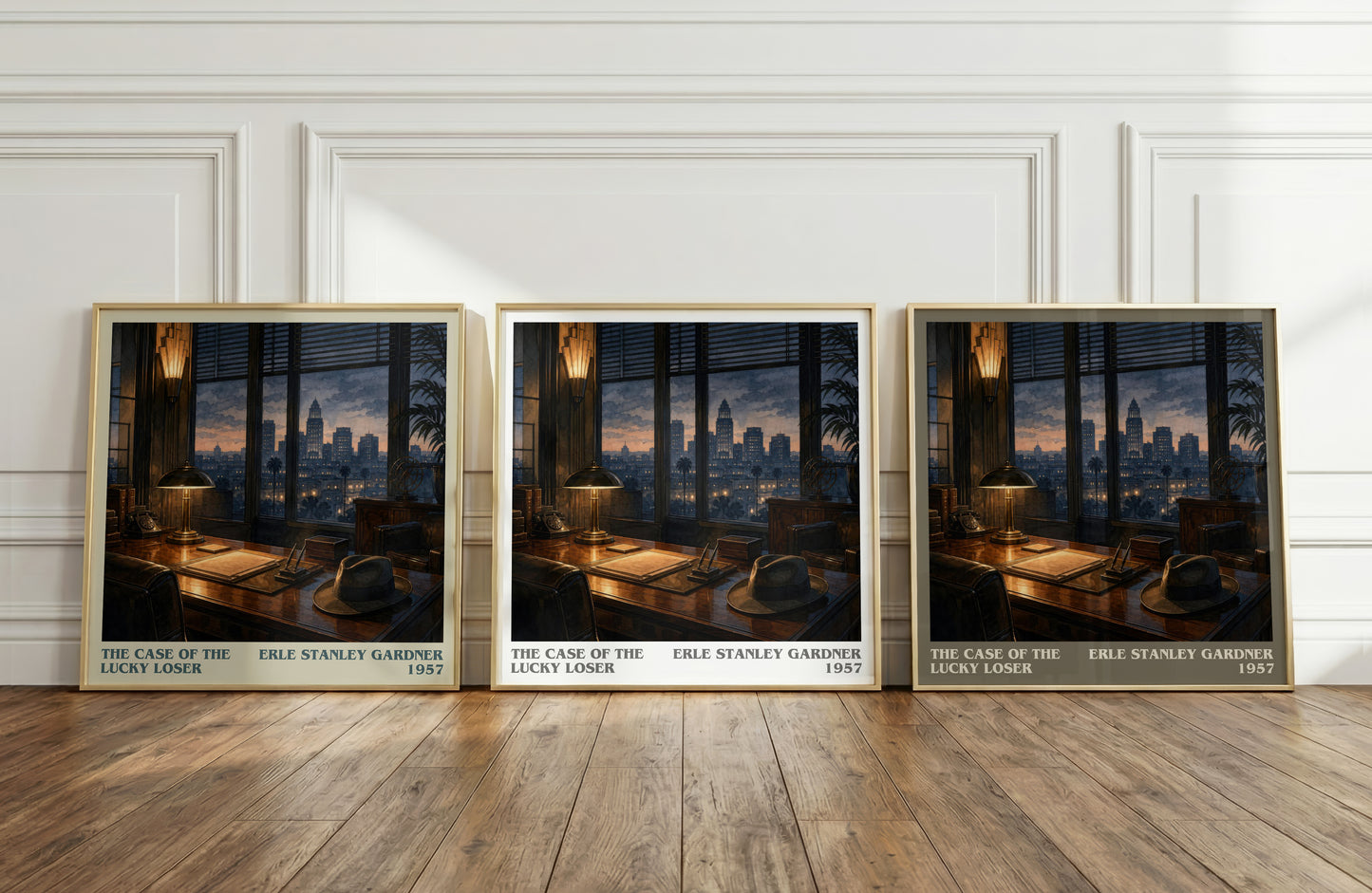 The Case Of The Lucky Loser literary art print colour and style options – Erle Stanley Gardner book art
