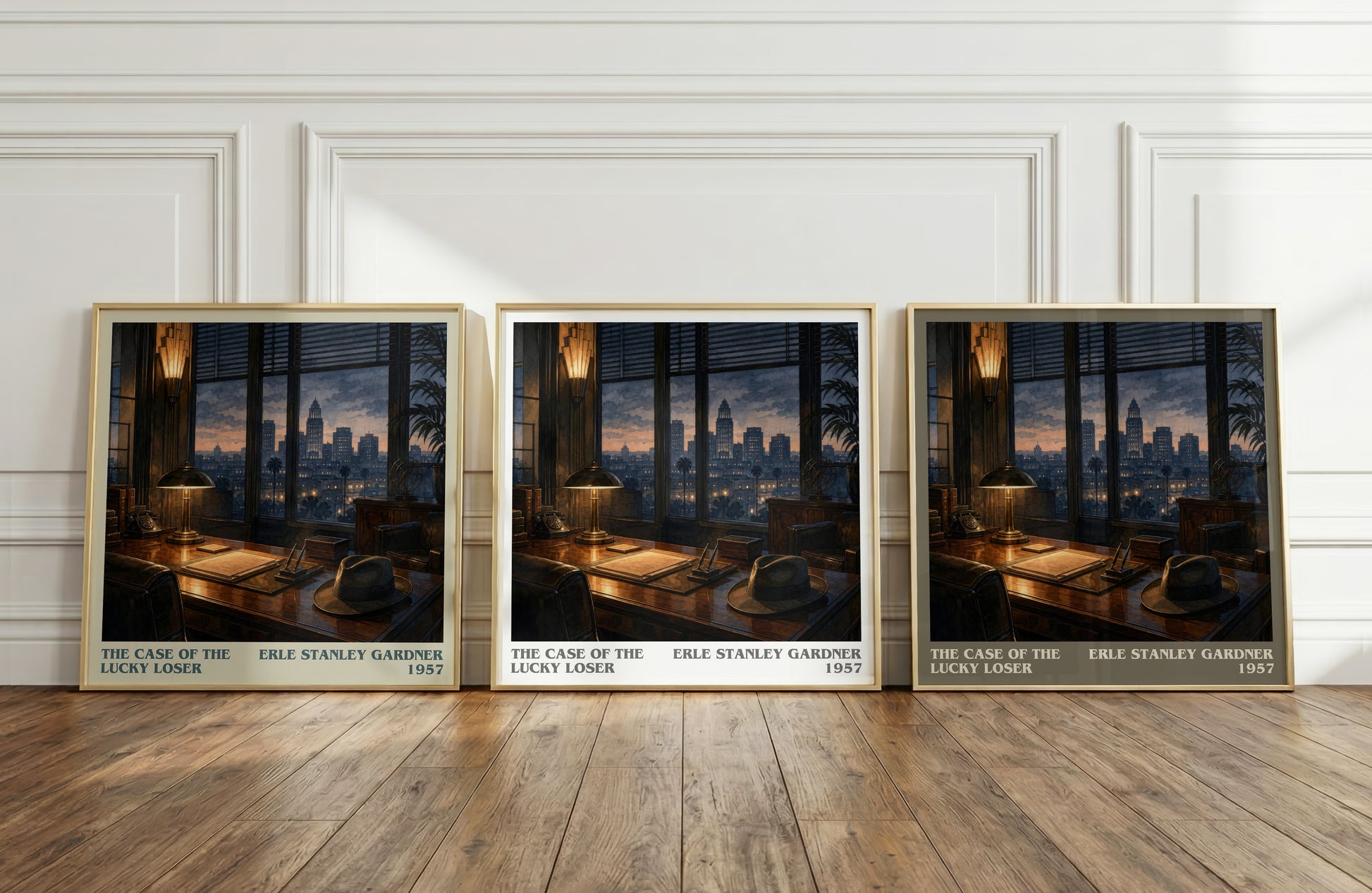 The Case Of The Lucky Loser literary art print colour and style options – Erle Stanley Gardner book art