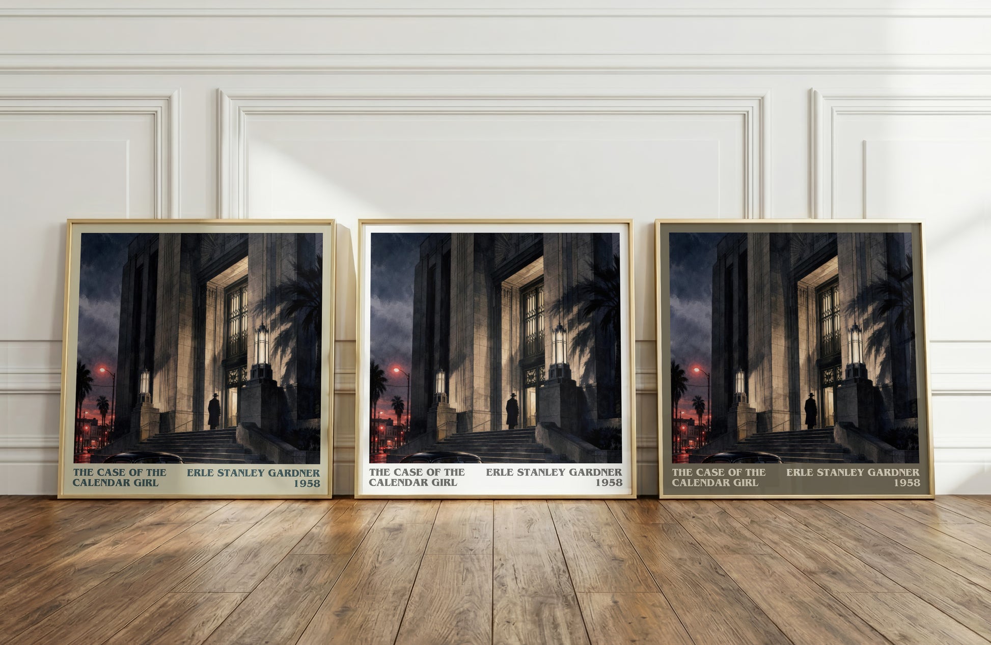 The Case Of The Calendar Girl literary art print colour and style options – Erle Stanley Gardner book art