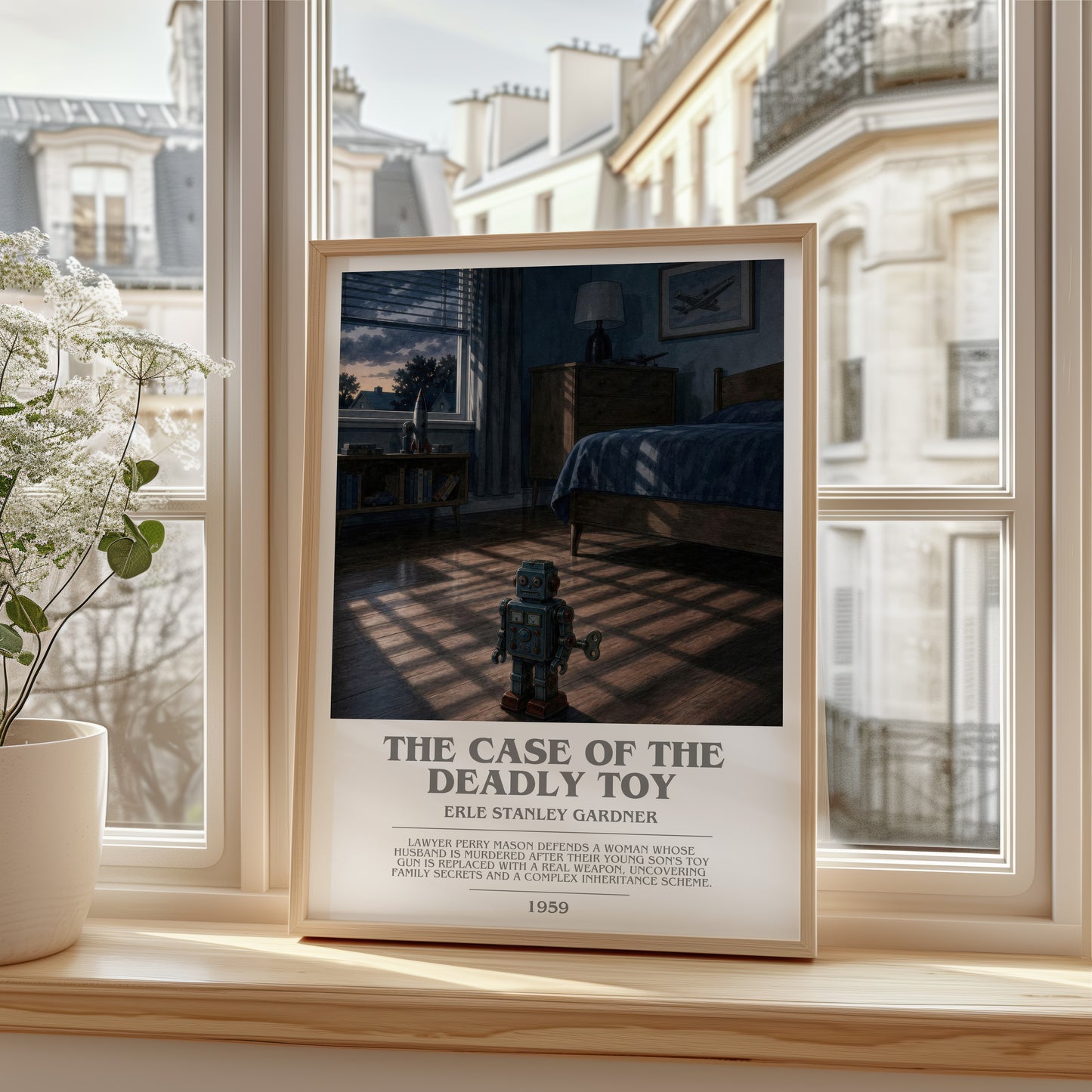 The Case Of The Deadly Toy bookish poster colour and style options – Erle Stanley Gardner book art