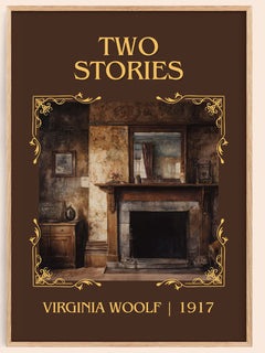 Two Stories Classic Book Art Print by Virginia Woolf – book poster