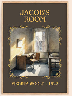 Jacob'S Room Classic Book Art Print by Virginia Woolf – book poster