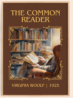 The Common Reader Classic Book Art Print by Virginia Woolf – book poster