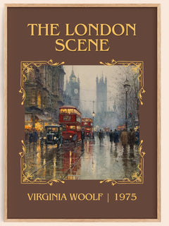 The London Scene Classic Book Art Print by Virginia Woolf – book poster