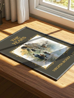 The Years Classic Book Art Print by Virginia Woolf – print on a sunlit desk