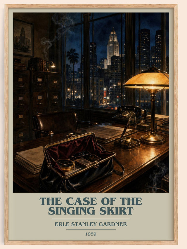 Case Of The Singing Skirt Book Cover Poster by Erle Stanley Gardner