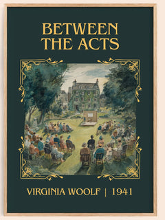 Between The Acts Classic Book Art Print by Virginia Woolf – book poster
