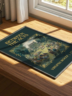Between The Acts Classic Book Art Print by Virginia Woolf – print on a sunlit desk