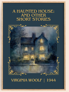 Haunted House: And Other Short Stories Classic Book Art Print – book poster