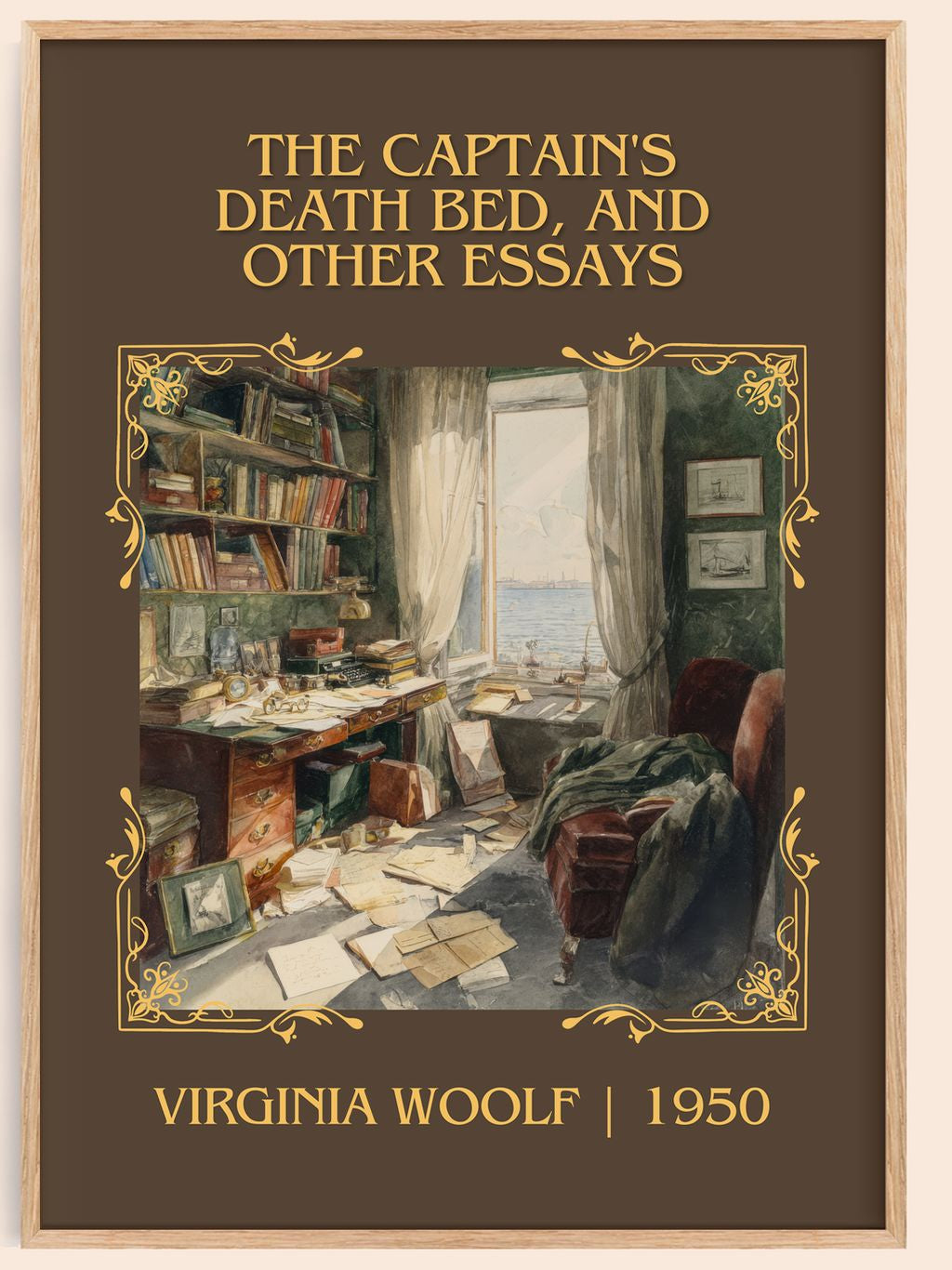 Captain'S Death Bed, And Other Essays Classic Book Art Print – book poster