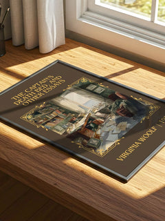 Captain'S Death Bed, And Other Essays Classic Book Art Print – print on a sunlit desk