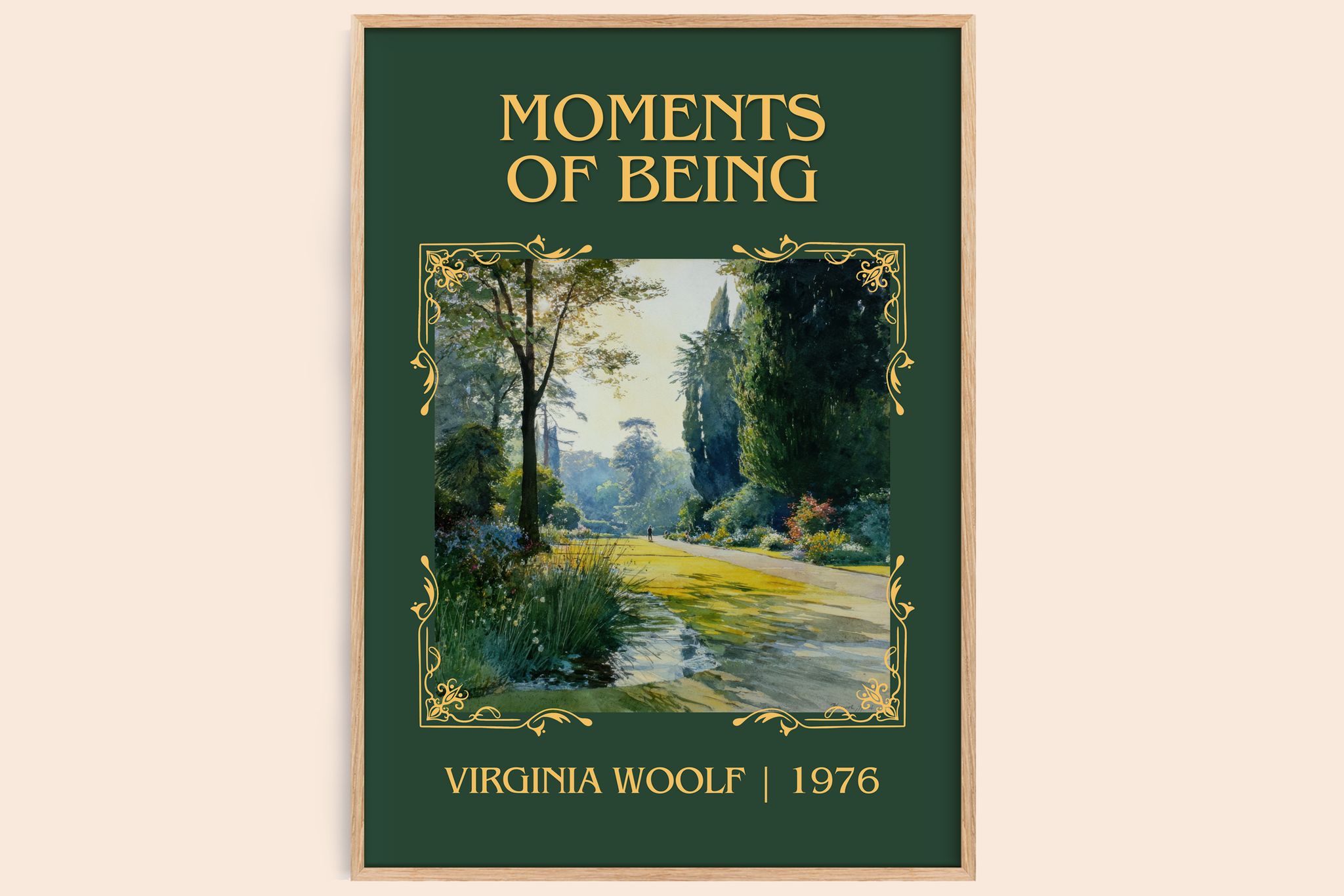 Moments Of Being Classic Book Art Print by Virginia Woolf