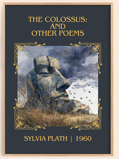 The Colossus: And Other Poems Classic Book Art Print by Sylvia Plath – book poster