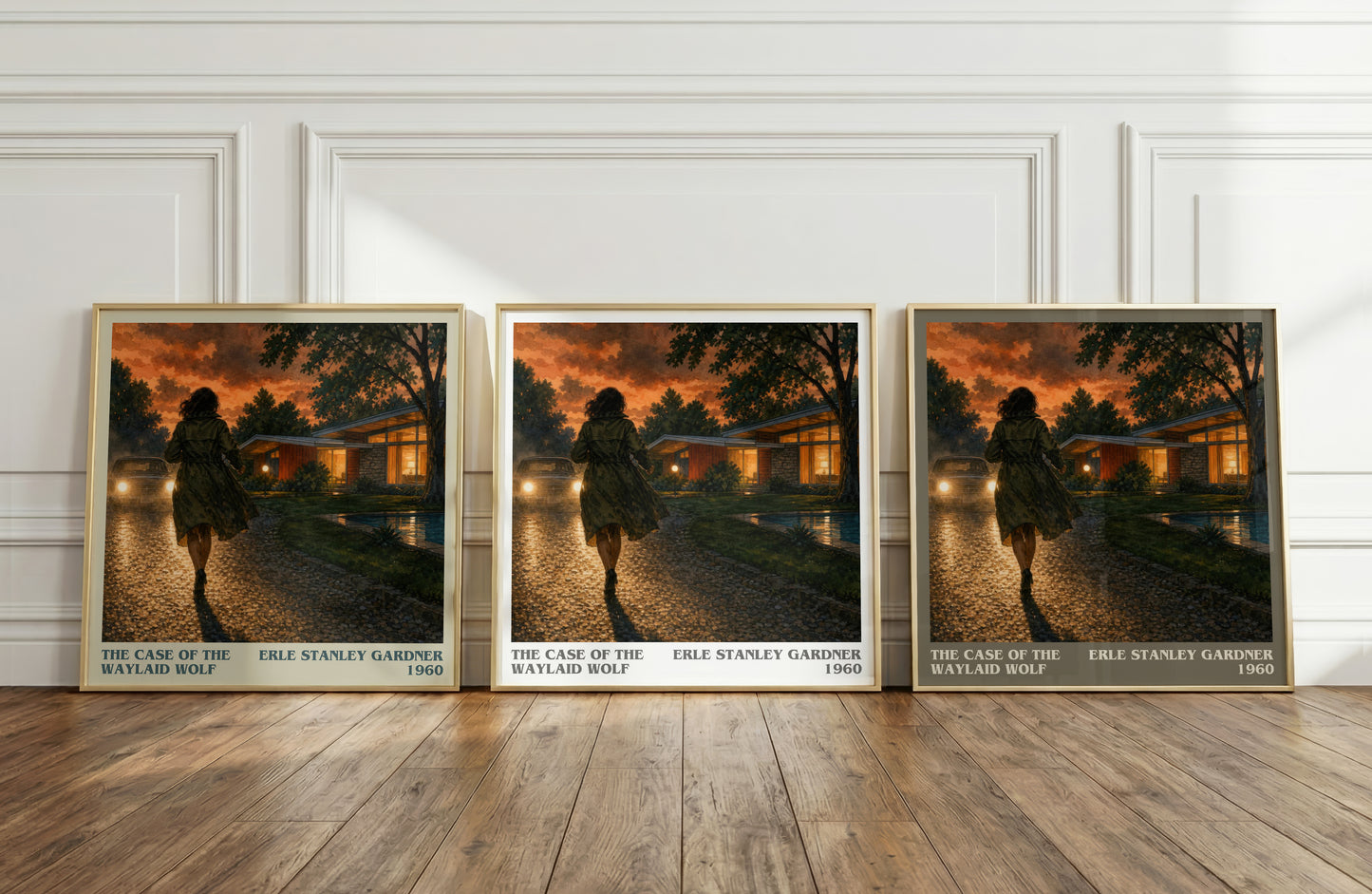 The Case Of The Waylaid Wolf literary art print colour and style options – Erle Stanley Gardner book art