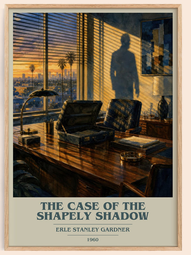 Case Of The Shapely Shadow Book Cover Poster by Erle Stanley Gardner