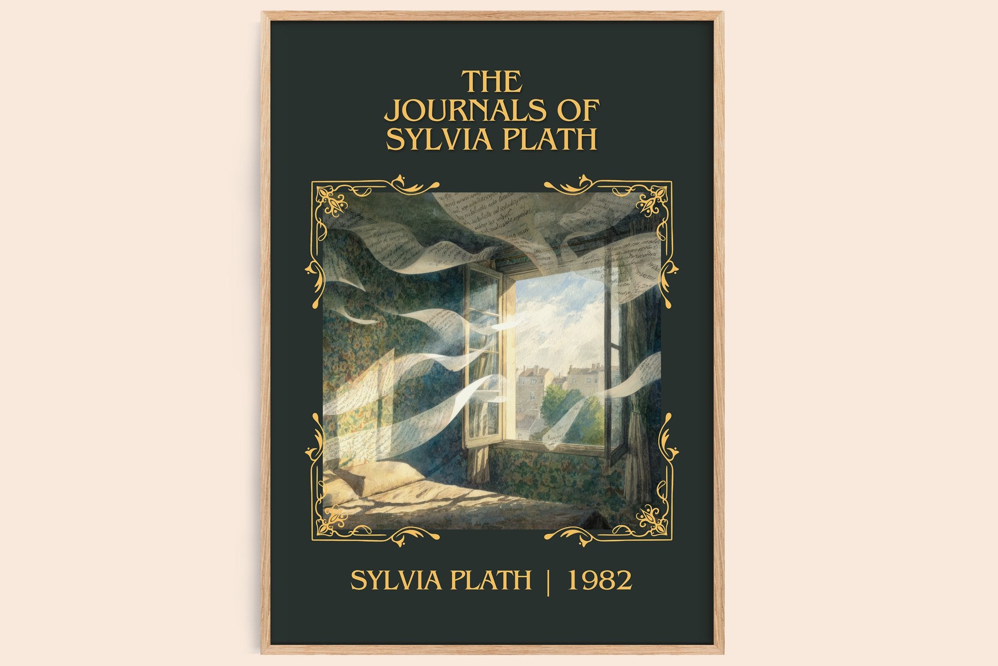 The Journals Of Sylvia Plath Classic Book Art Print by Sylvia Plath