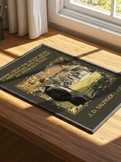 Raise High The Roof Beam, Carpenters And Seymour: An Introduction – print on a sunlit desk