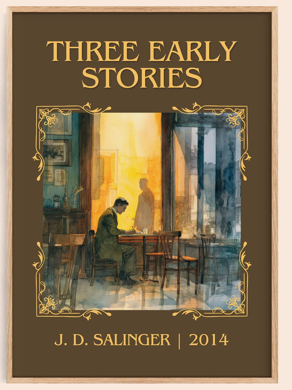 Three Early Stories Classic Book Art Print by J. D. Salinger – book poster