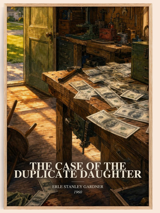 Case Of The Duplicate Daughter Book Watercolour Illustration – E.