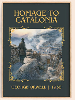 Homage To Catalonia Classic Book Art Print by George Orwell – book poster