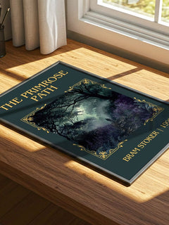 The Primrose Path Classic Book Art Print by Bram Stoker – print on a sunlit desk