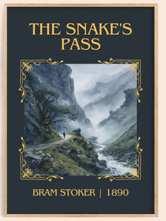 The Snake'S Pass Classic Book Art Print by Bram Stoker – book poster
