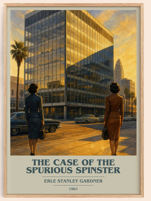 Case Of The Spurious Spinster Book Cover Poster by E. Gardner