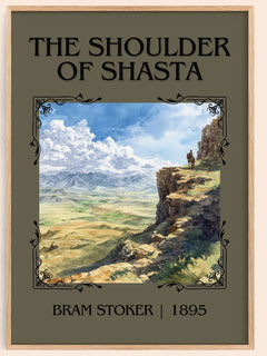 The Shoulder Of Shasta Classic Book Art Print by Bram Stoker – book poster