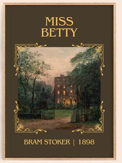 Miss Betty Classic Book Art Print by Bram Stoker – book poster