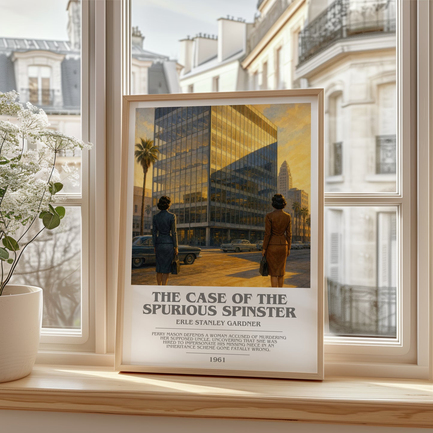 The Case Of The Spurious Spinster bookish poster colour and style options – Erle Stanley Gardner book art