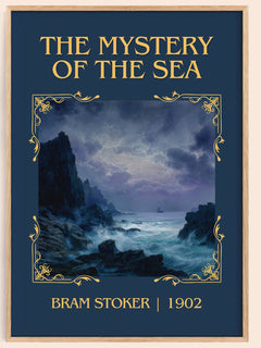 The Mystery Of The Sea Classic Book Art Print by Bram Stoker – book poster