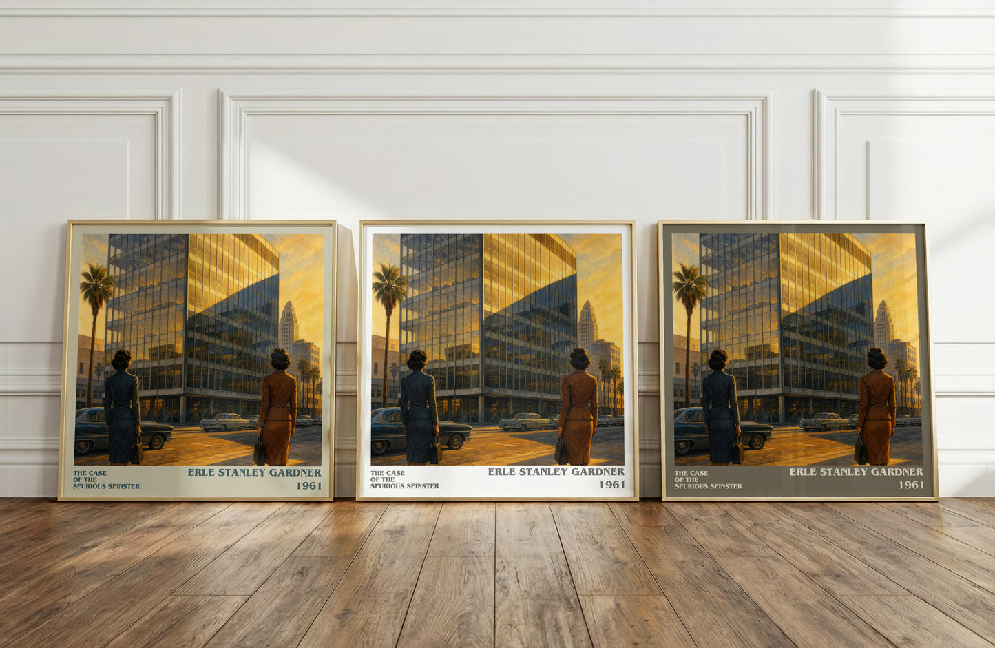 The Case Of The Spurious Spinster literary art print colour and style options – Erle Stanley Gardner book art
