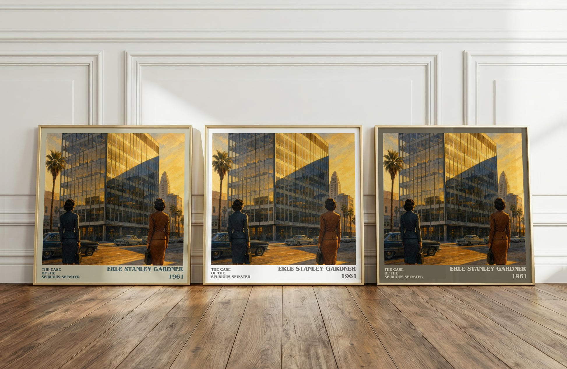 The Case Of The Spurious Spinster literary art print colour and style options – Erle Stanley Gardner book art