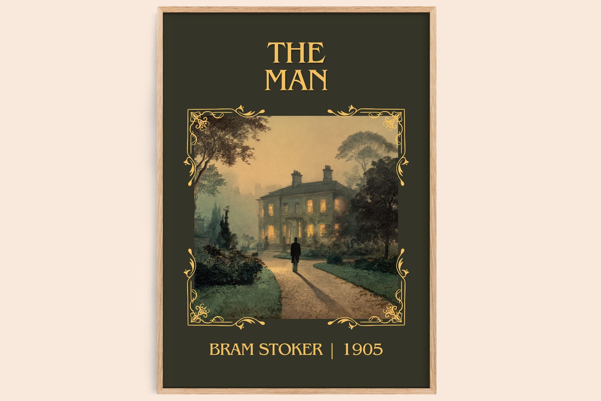 The Man Classic Book Art Print by Bram Stoker