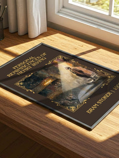 Personal Reminiscences Of Henry Irving Classic Book Art Print – print on a sunlit desk