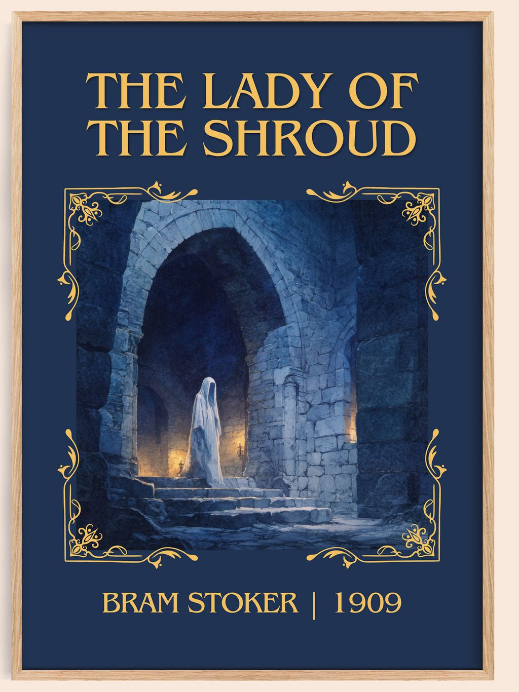 The Lady Of The Shroud Classic Book Art Print by Bram Stoker – book poster