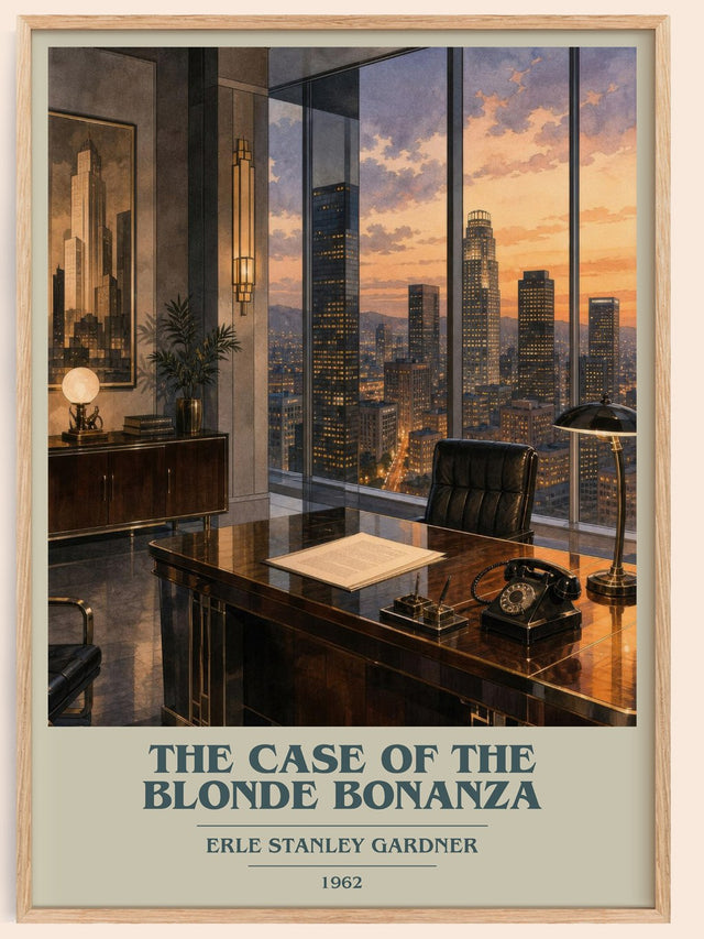 Case Of The Blonde Bonanza Book Cover Poster by Erle Stanley Gardner