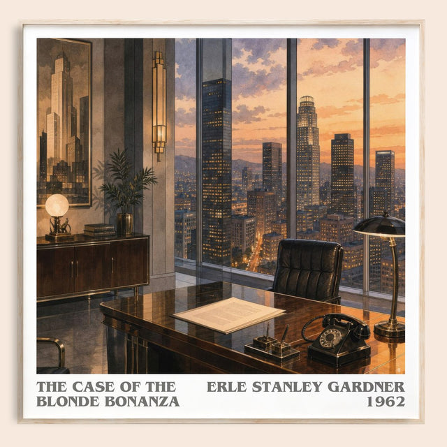 Case Of The Blonde Bonanza Literary Art Print by Erle Stanley Gardner