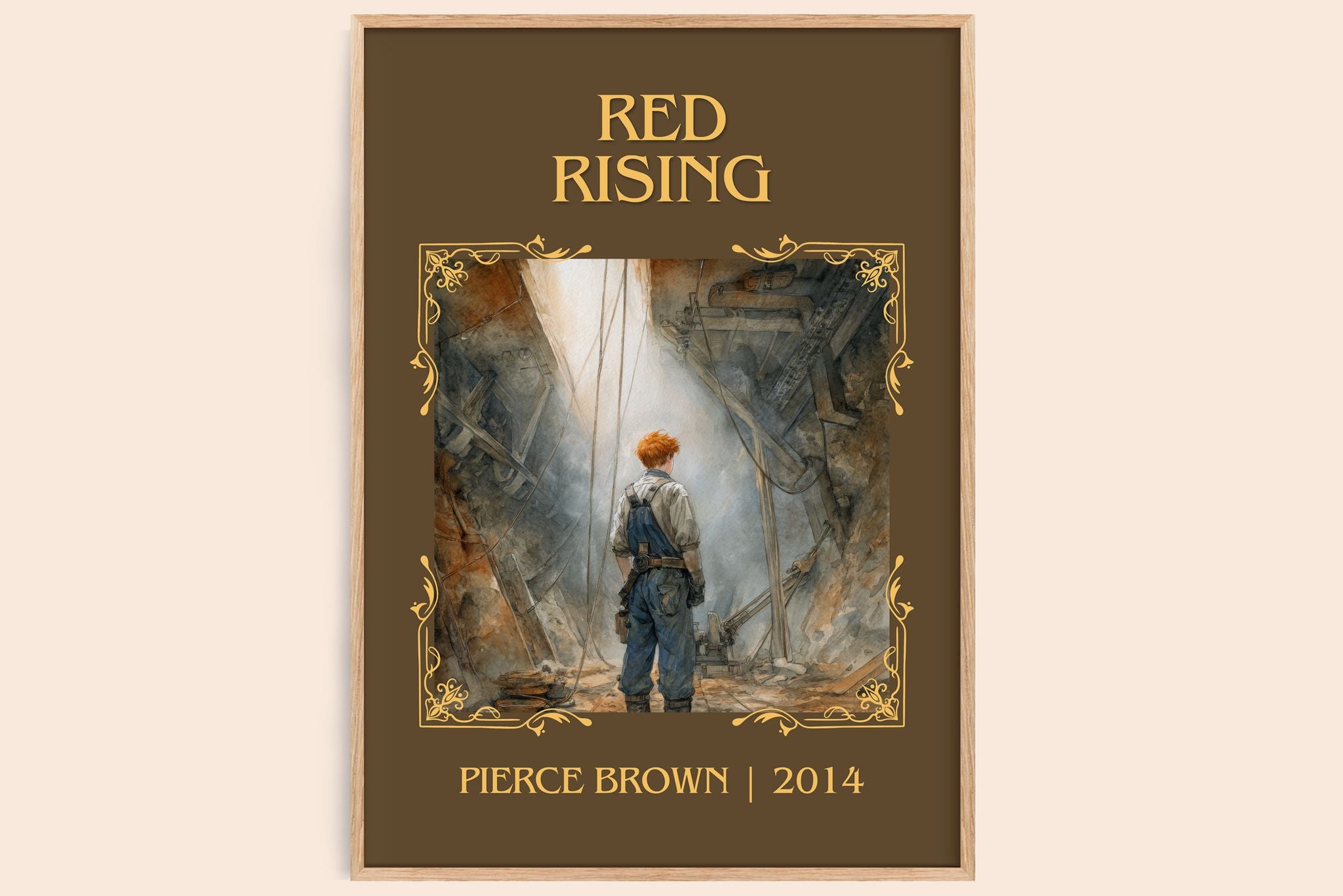 Red Rising Classic Book Art Print by Pierce Brown