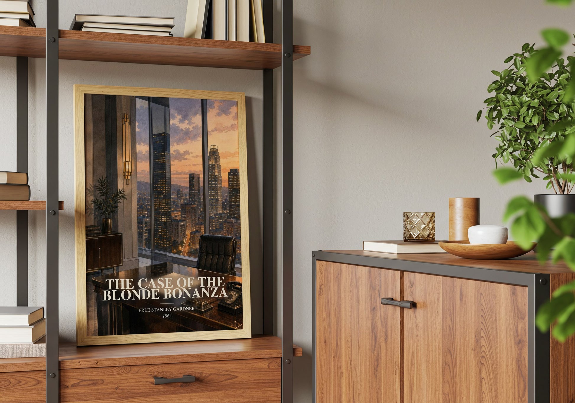 The Case Of The Blonde Bonanza book watercolour illustration paper finish options – matte satin gloss