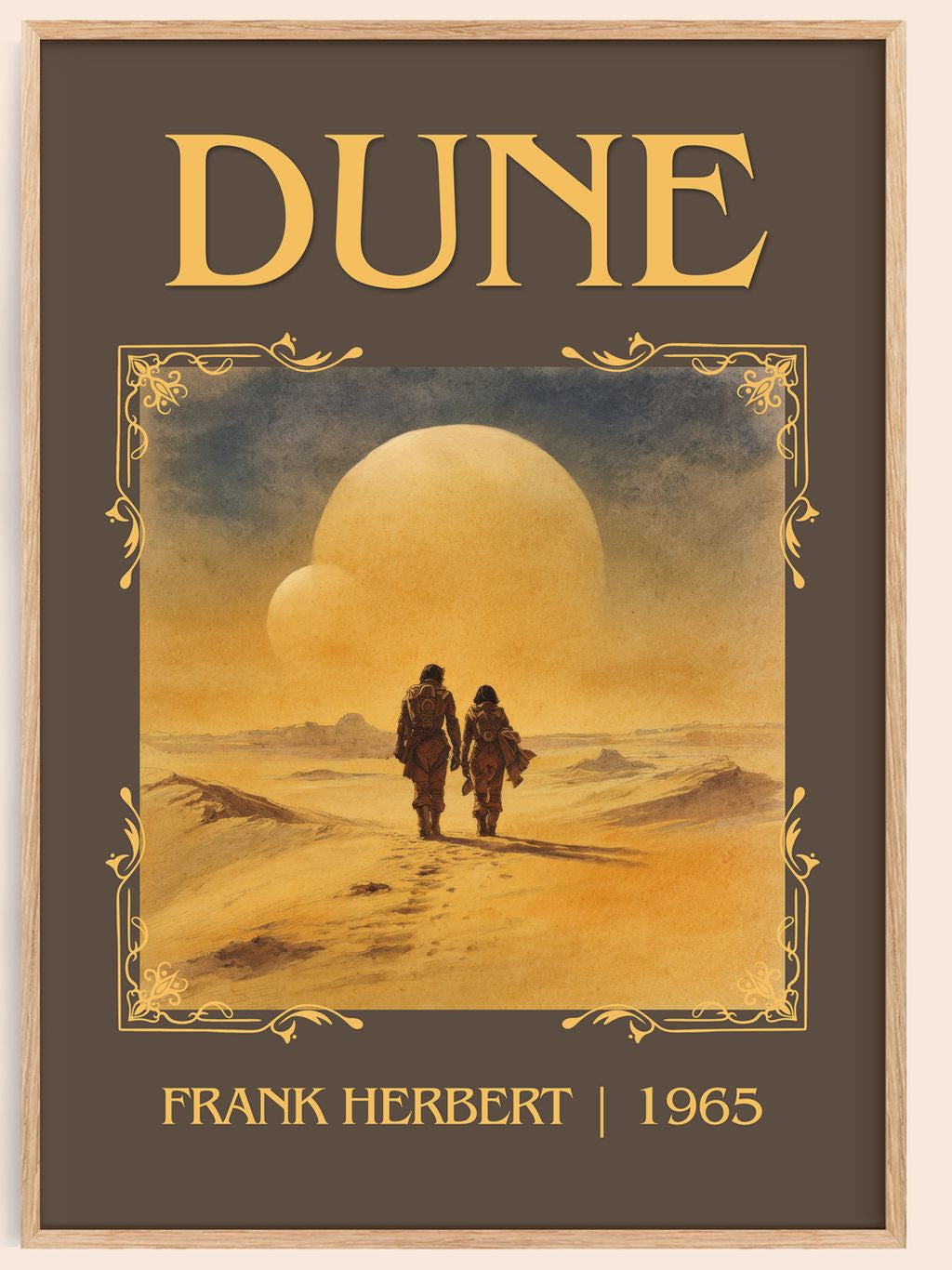 Dune Classic Book Art Print by Frank Herbert – book poster