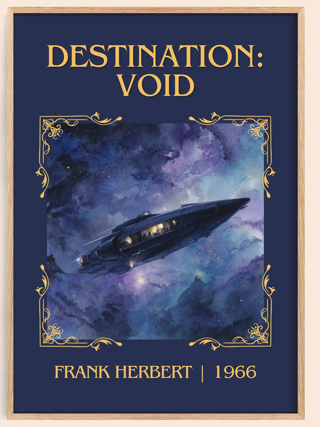 Destination: Void Classic Book Art Print by Frank Herbert – book poster