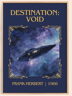 Destination: Void Classic Book Art Print by Frank Herbert – book poster