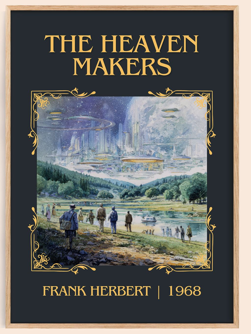 The Heaven Makers Classic Book Art Print by Frank Herbert – book poster