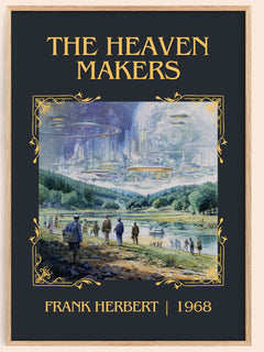 The Heaven Makers Classic Book Art Print by Frank Herbert – book poster