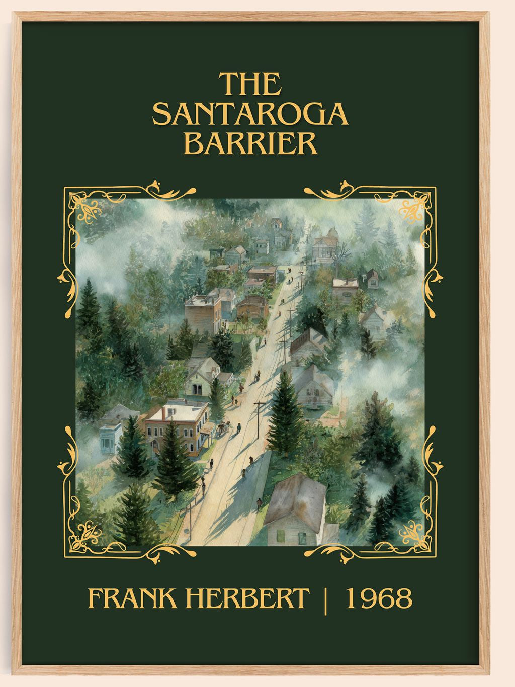 The Santaroga Barrier Classic Book Art Print by Frank Herbert – book poster
