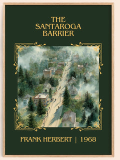 The Santaroga Barrier Classic Book Art Print by Frank Herbert – book poster