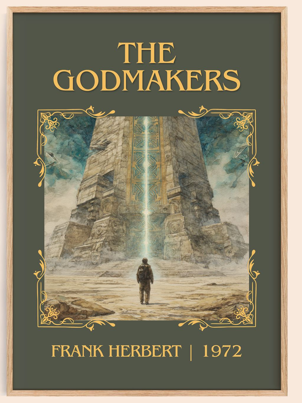 The Godmakers Classic Book Art Print by Frank Herbert – book poster