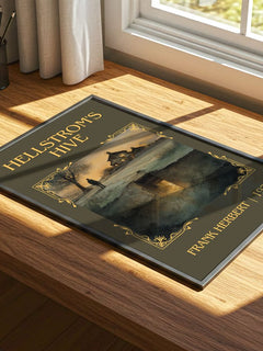 Hellstrom's Hive Classic Book Art Print by Frank Herbert – print on a sunlit desk