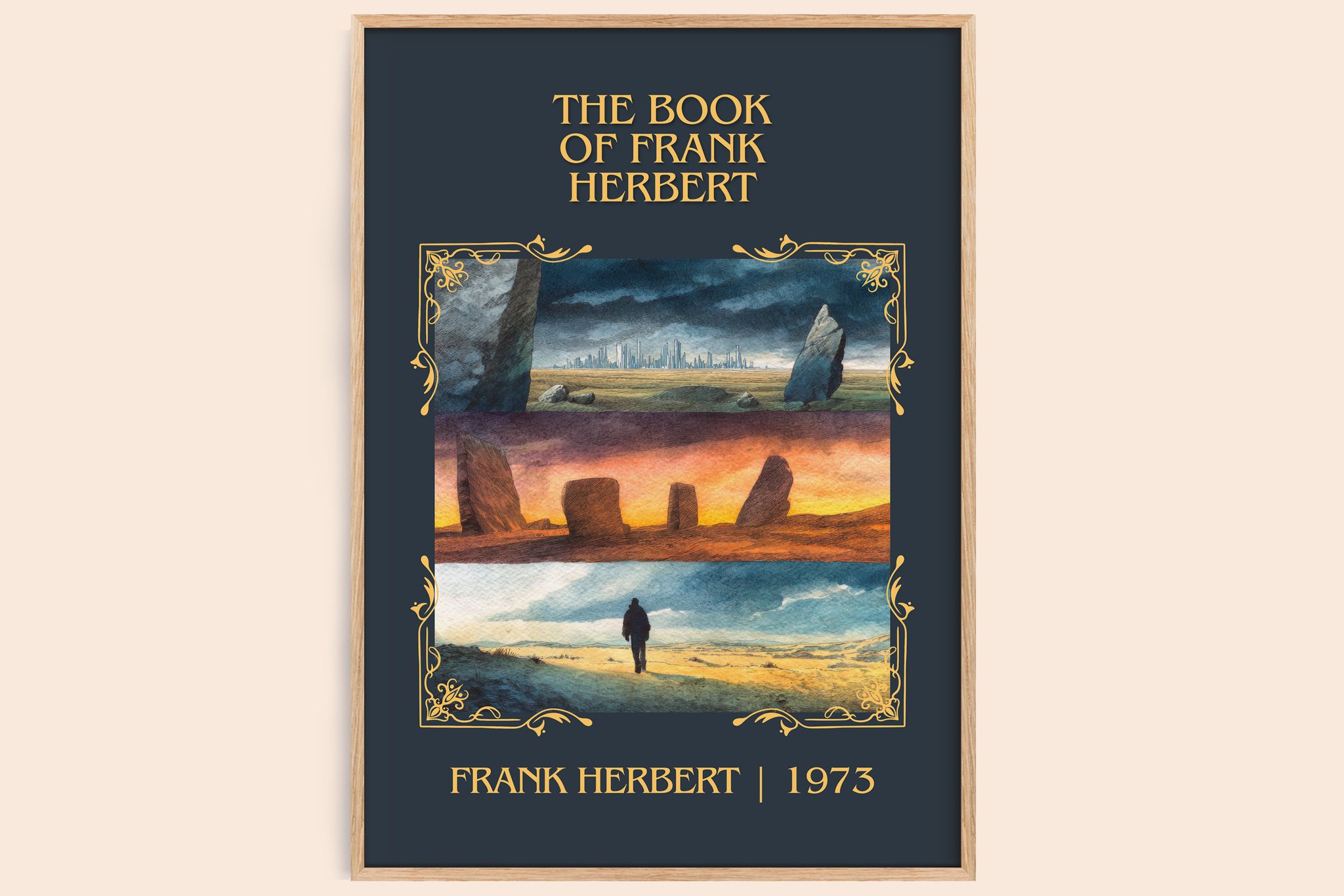 The Book Of Frank Herbert Classic Book Art Print by Frank Herbert